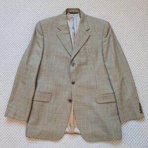 Jack Victor Wool Houndstooth Blazer Suit Jacket 40R Made in Canada Union Made